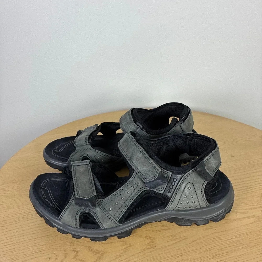 ECCO Yucatan Leather Sport Sandals Men's EU 42 US 8 Outdoors Gorpcore Hiking